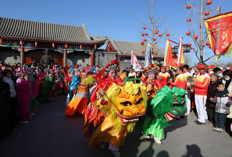 廟會熱鬧非凡。寶坻區(qū)委宣傳部供圖