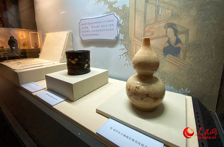 天津博物館館藏二十四節(jié)氣文物精華展展品。人民網(wǎng)記者 唐心怡攝